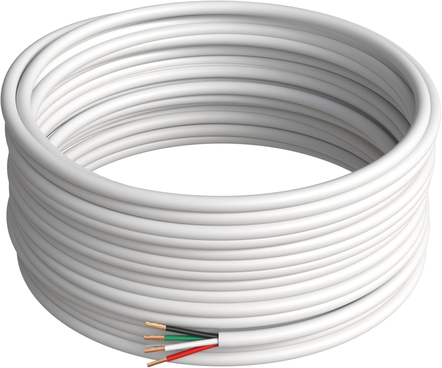 250Ft 18AWG 4 Conductors (18/4) CL2 Rated Speaker Cable True Spec & Gauge Low Voltage LED Wire, Pull Box (For In-Wall Installation) (18AWG / 4 Conductors, 250Ft)